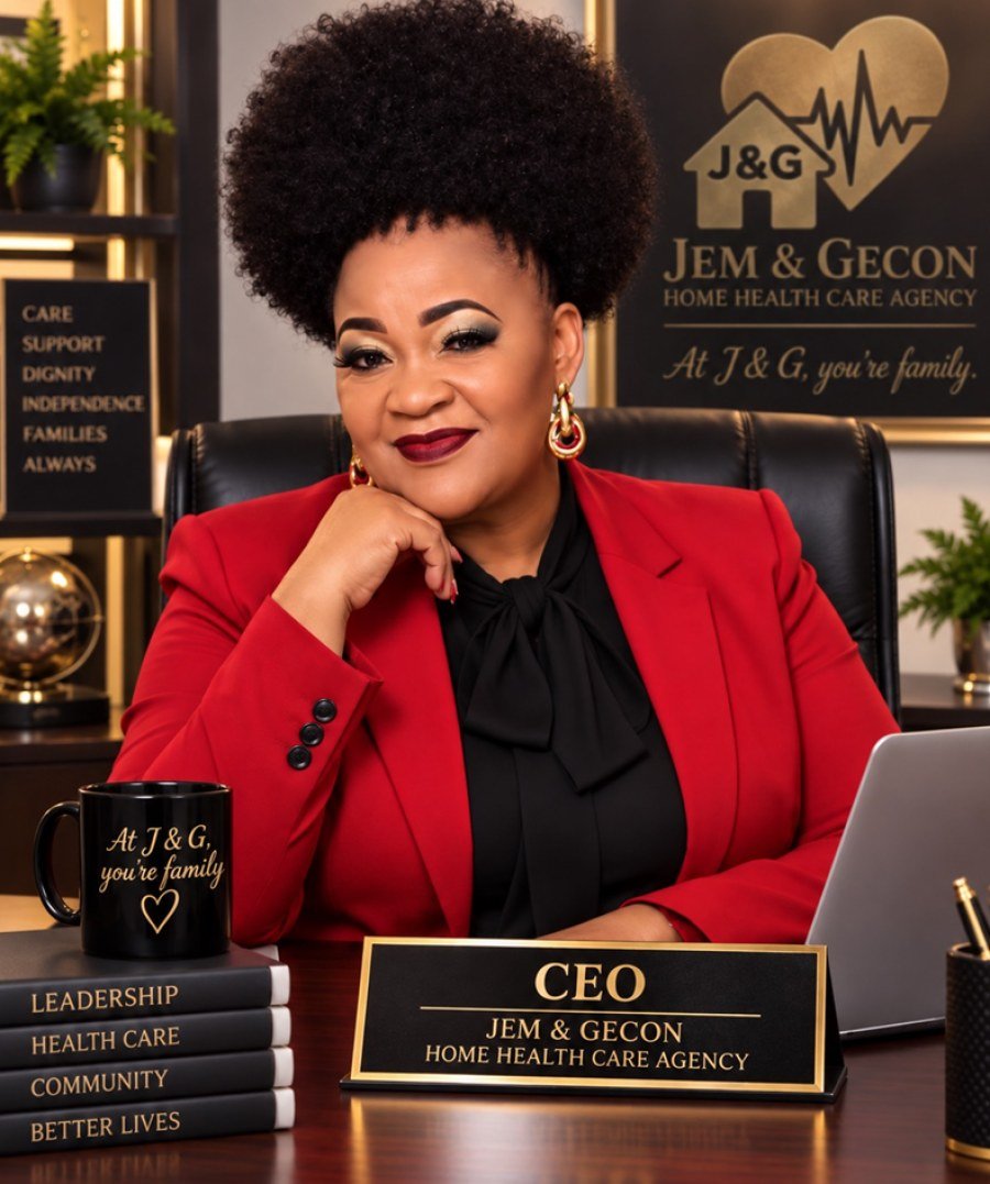Lina Okakpu, CEO of J&G Home Health Care